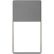 Light Frames LED 13 inch Textured Gray Indoor-Outdoor Sconce, Inside-Out
