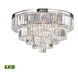 Farrell LED 31 inch Polished Chrome Chandelier Ceiling Light