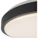 Yanis 15.13 inch Black Flush Mount Ceiling Light