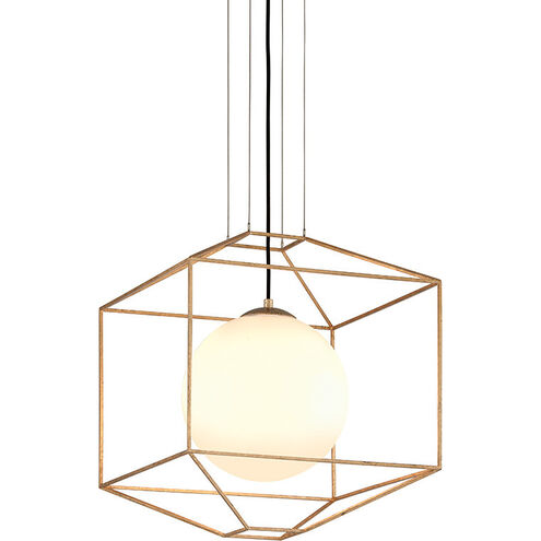 Silhouette 1 Light 18 inch Gold Leaf Chandelier Ceiling Light