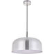 Etude 1 Light 16.5 inch Brushed Nickel Pendant Ceiling Light in Burnished Nickel