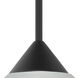 Kona 1 Light Black Cord Pendant Ceiling Light