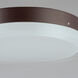 Illuminaire II LED 7 inch Bronze Flush Mount Ceiling Light