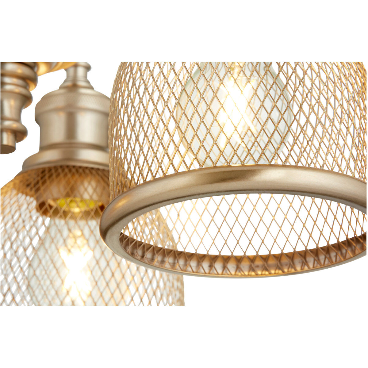 Omni 3 Light 19 inch Aged Brass Mini Chandelier Ceiling Light, Convertible
