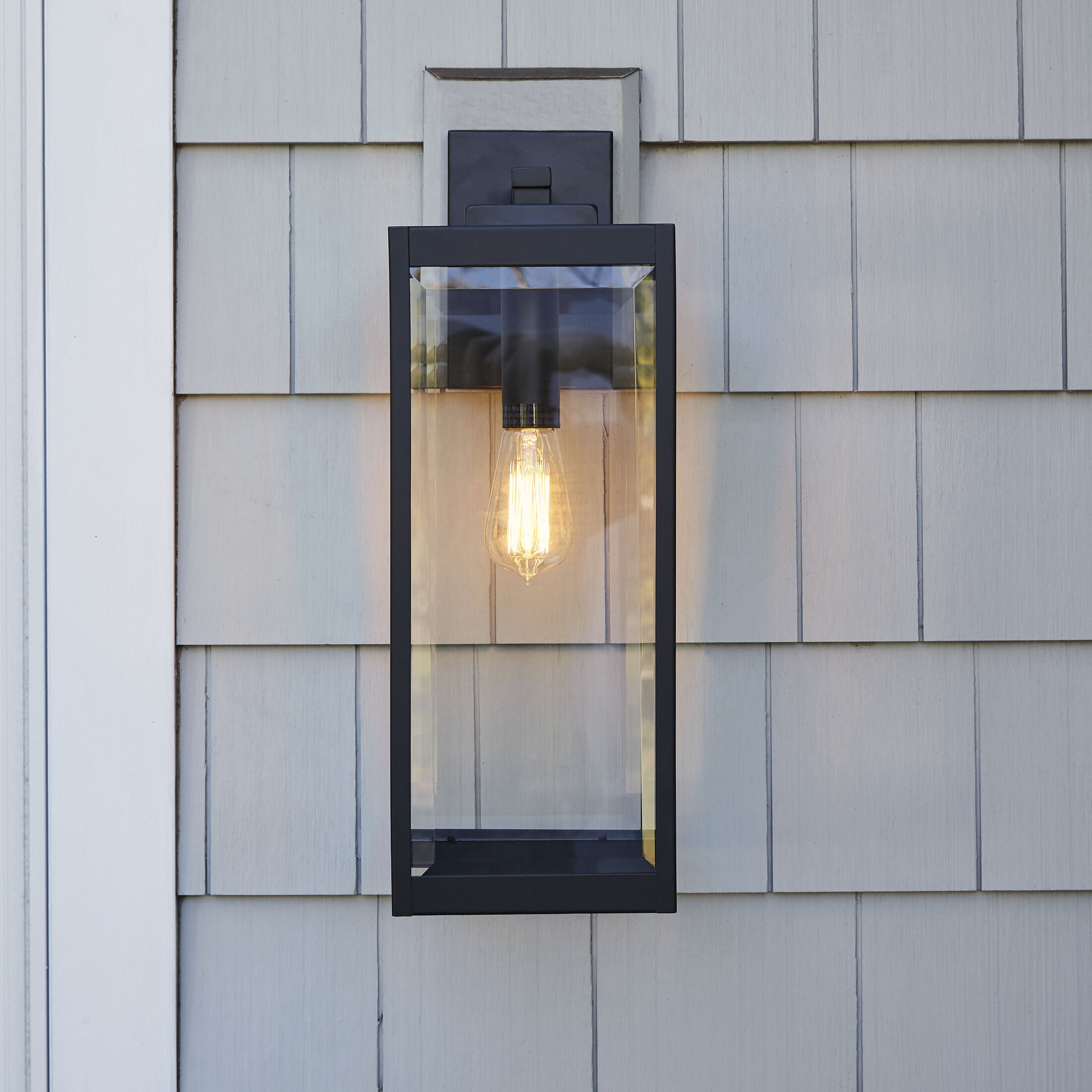 Westover 1 Light 20 inch Earth Black Outdoor Wall Lantern