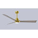 Atlas Alessandra-LK 56 inch Brushed Brass with Gray Ash Blades Indoor/Outdoor Ceiling Fan