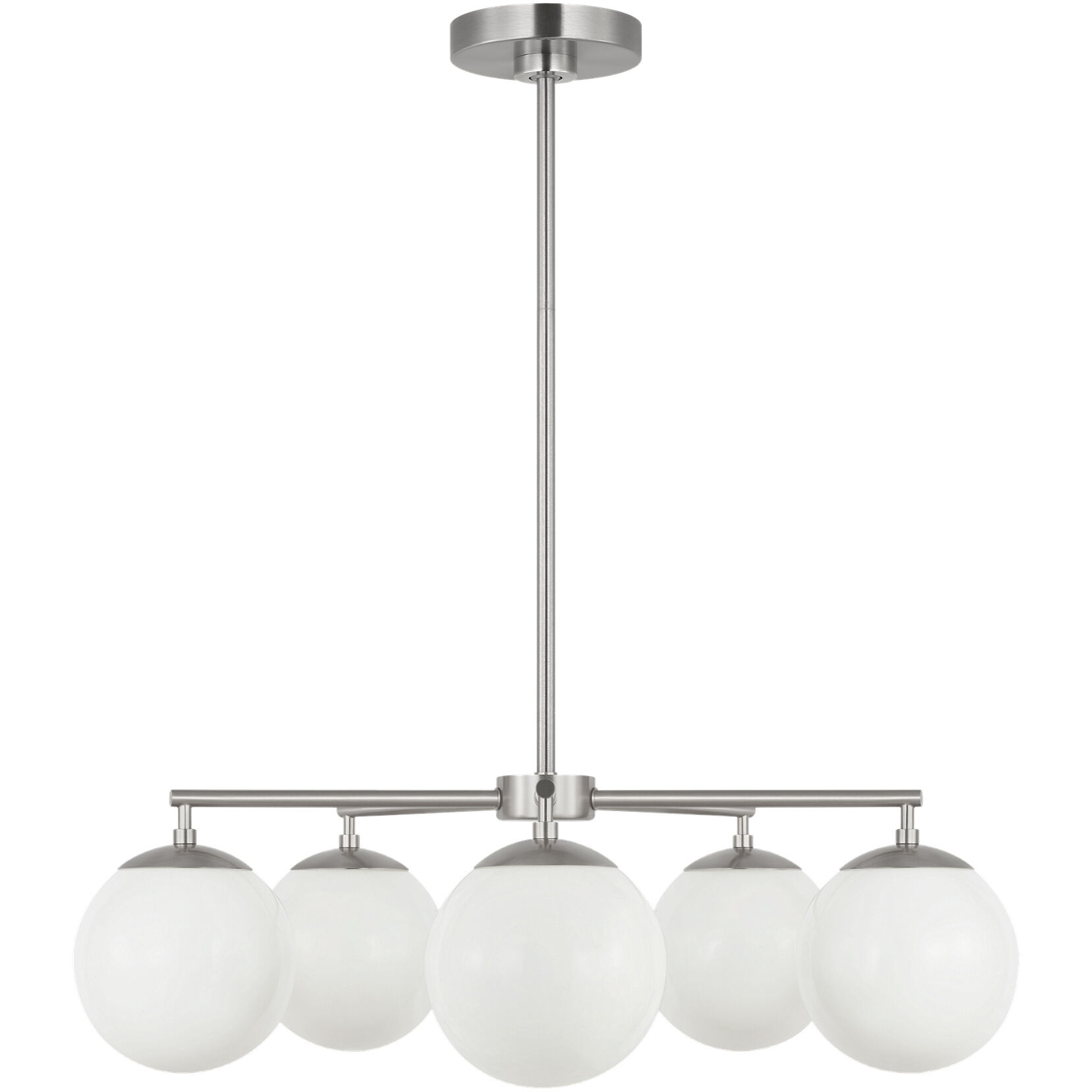 Nube LED 26 inch Brushed Nickel Chandelier Ceiling Light