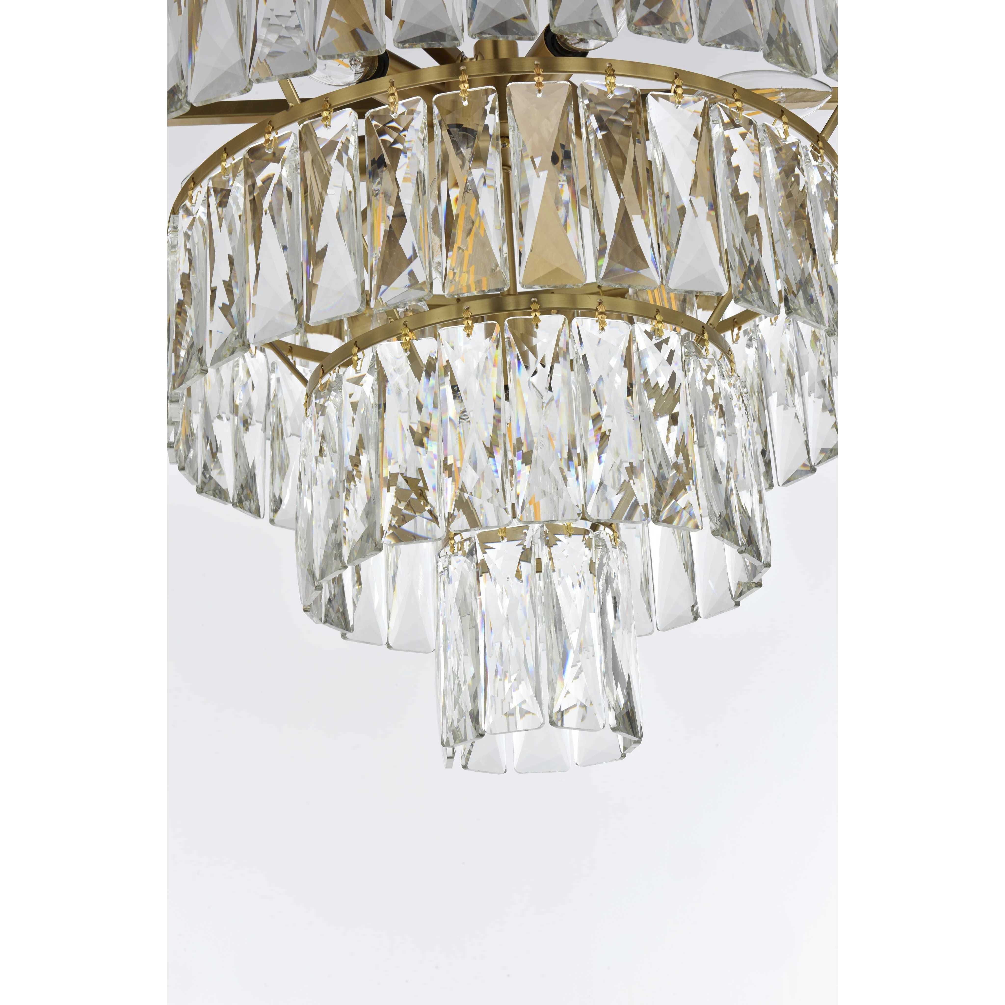 Josephine 10 Light 20 inch Satin Gold Chandelier Ceiling Light