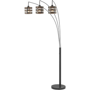 Balta 88 inch 60.00 watt Brown Wood Arc Lamp Portable Light
