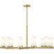 Danica 12 Light 39 inch Modern Gold Chandelier Ceiling Light