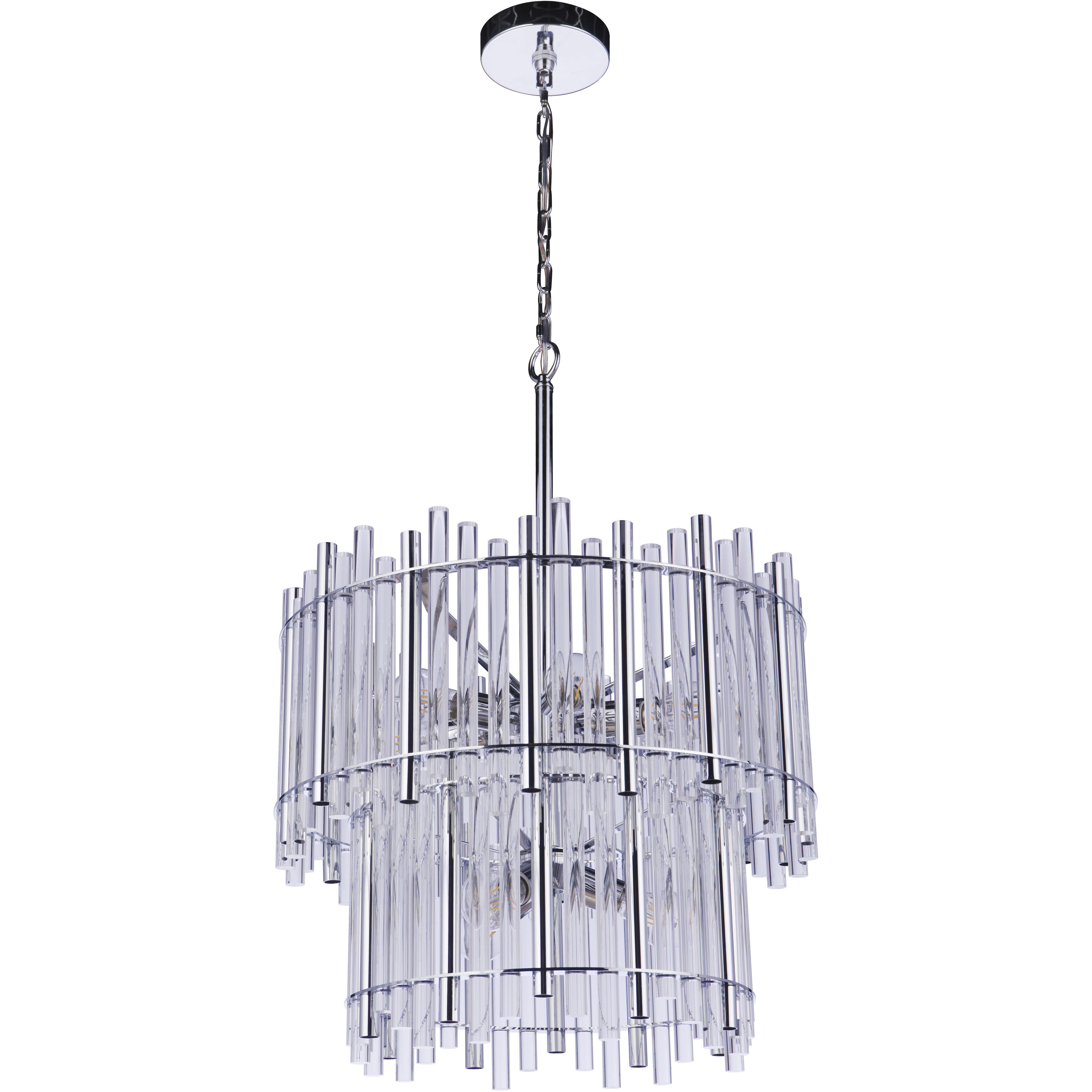 Reveal 9 Light 22.25 inch Chrome Chandelier Ceiling Light