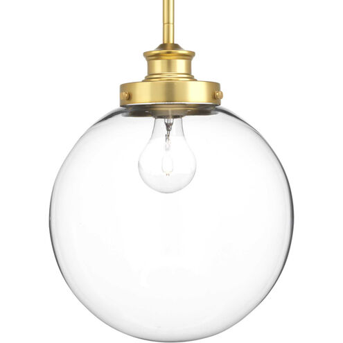Penn 1 Light 9.75 inch Natural Brass Pendant Ceiling Light, Medium