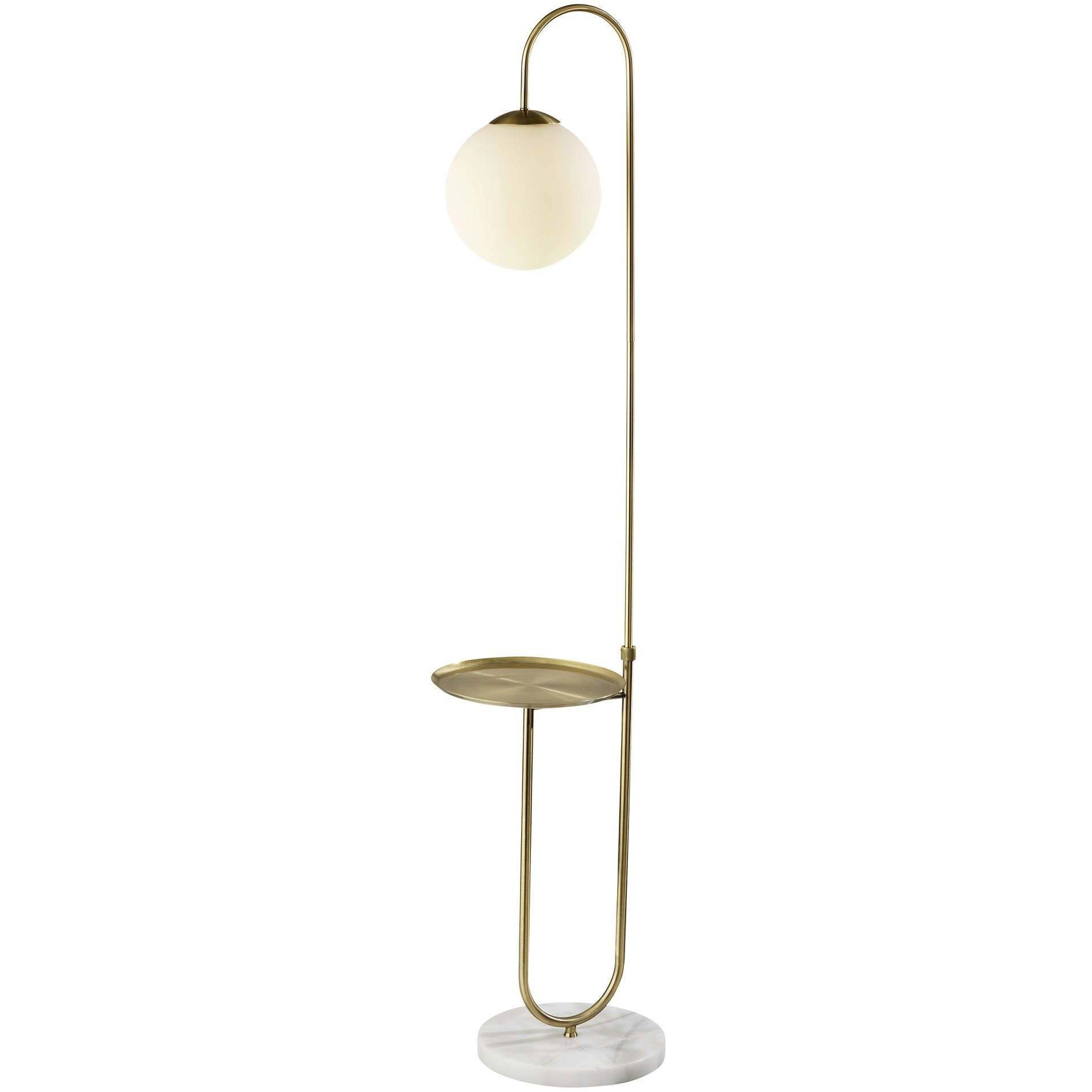 Terra 61.25 inch 40.00 watt Antique Brass Shelf Floor Lamp Portable Light