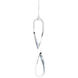 Marise LED 1 inch Chrome Mini-Pendant Ceiling Light, dweLED