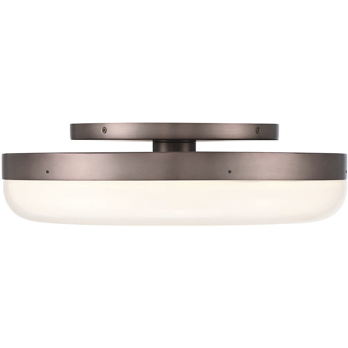 Harwel LED 18 inch Harlow Bronze Flush Mount Ceiling Light
