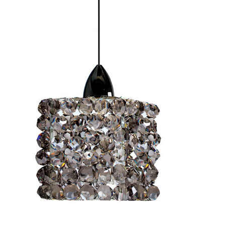 Eternity Jewelry LED 3 inch Chrome Pendant Ceiling Light in Black Ice, Canopy Mount MP