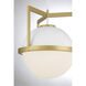 Carlysle 1 Light 15 inch White with Warm Brass Pendant Ceiling Light in White/Warm Brass