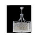 Contemporary 12 Light 25 inch Silver Crystal Chandelier Ceiling Light