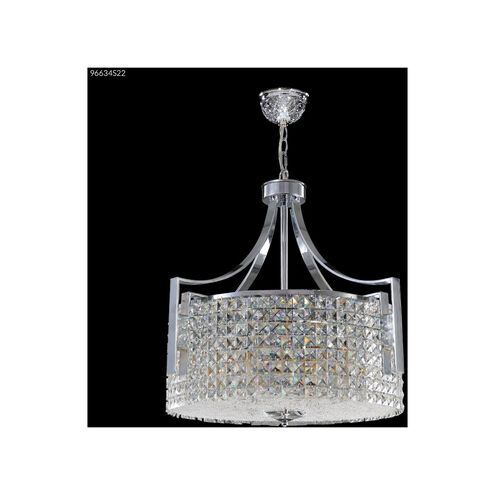Contemporary 12 Light 25 inch Silver Crystal Chandelier Ceiling Light
