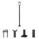 Luttrel LED 117.63 inch Black Outdoor Post Mounted Fixture