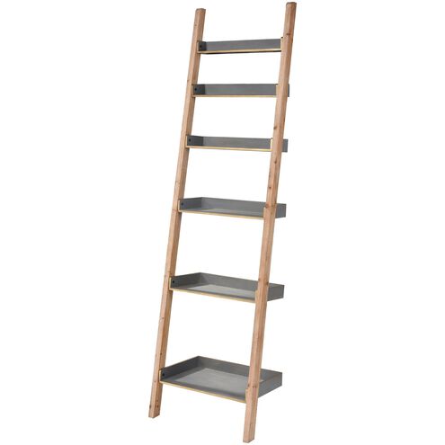 French Lick 76 X 21 X 16 inch Gray with Natural and Gold Shelf