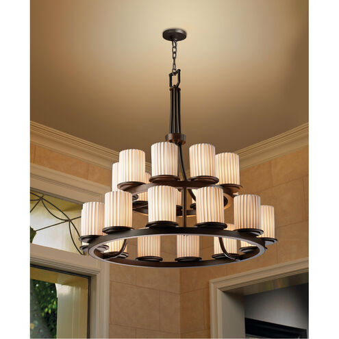 Limoges LED 33 inch Dark Bronze Chandelier Ceiling Light