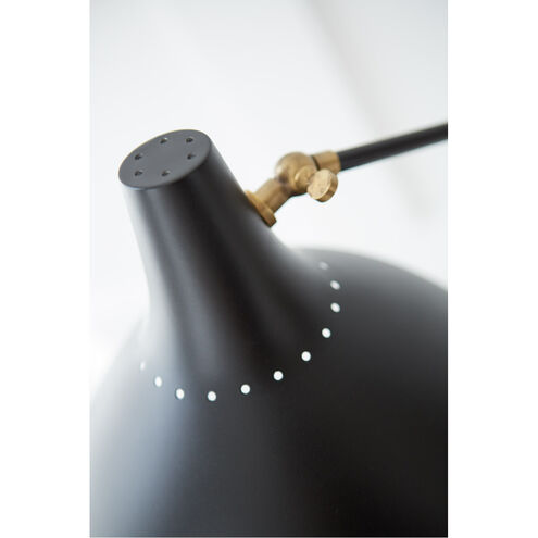 AERIN Charlton 51 inch 60.00 watt Black and Brass Floor Lamp Portable Light