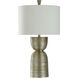 Imperial 33 inch 150.00 watt Silver/Off-White Table Lamp Portable Light