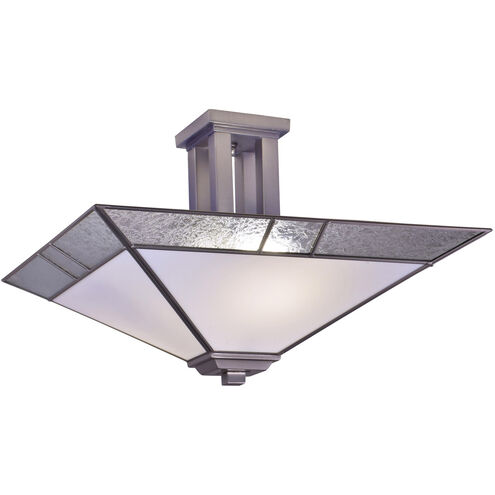 Springdale 2 Light 20 inch Satin Nickel Flush Mount Ceiling Light