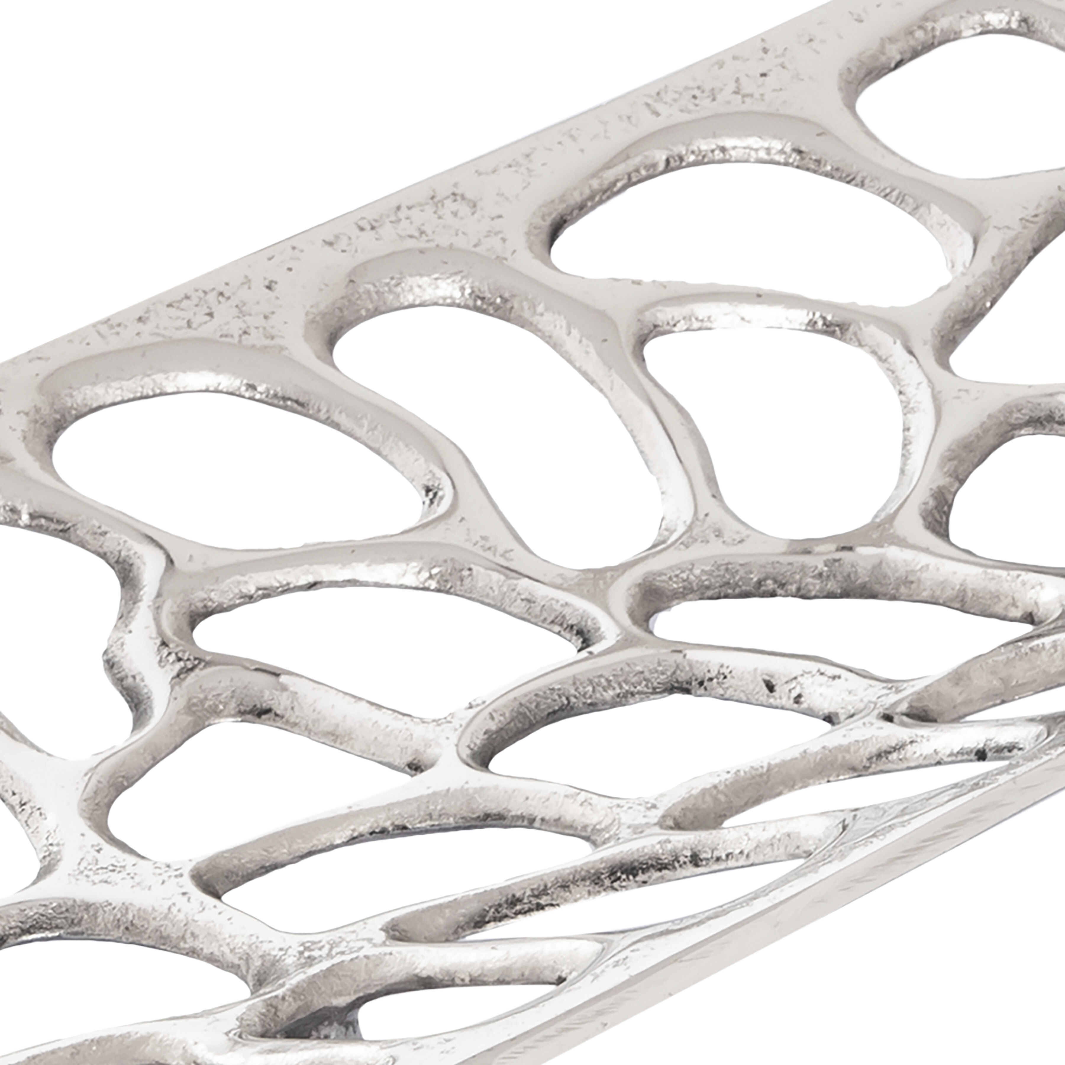 Maro Polished Nickel Tray, Set of 2