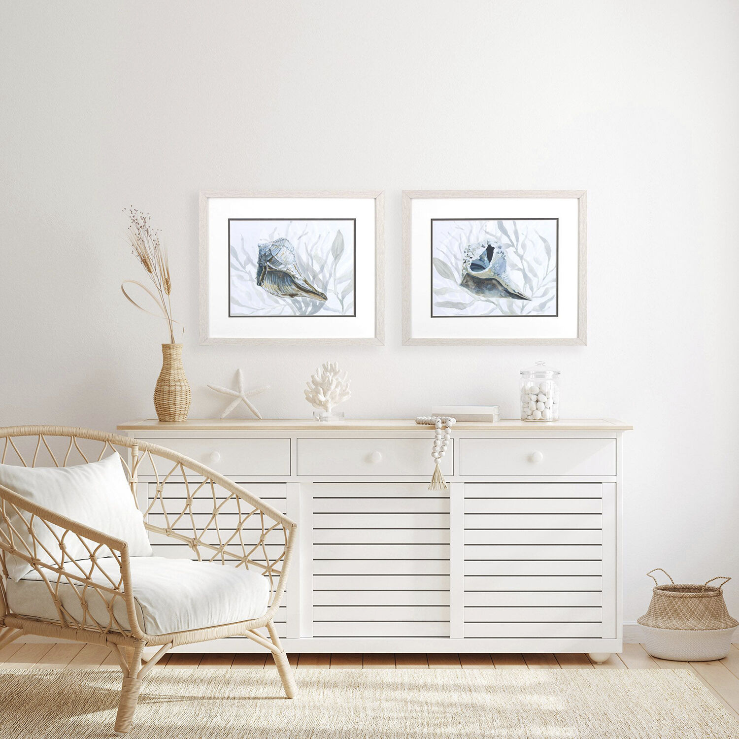 Ocean Beauty Blue and Gray and Teal Framed Art, Propac