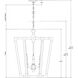 Bastian 3 Light 23.5 inch Sandstone and Sugar Lantern Chandelier Ceiling Light, Medium
