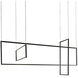 Arkell LED 19 inch Black Multi-Pendant Ceiling Light