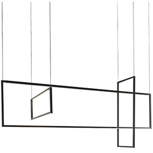 Arkell LED 19 inch Black Multi-Pendant Ceiling Light