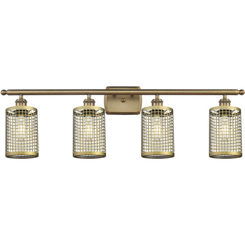 Nestbrook 4 Light 36 inch Brushed Brass Bath Vanity Light Wall Light