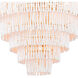 Waterfall 13 Light 32 inch White Chandelier Ceiling Light