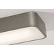 Bailey LED 8 inch Satin Nickel Linear Flush Mount Ceiling Light