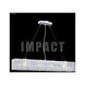Contemporary 4 Light 5 inch Silver Crystal Chandelier Ceiling Light