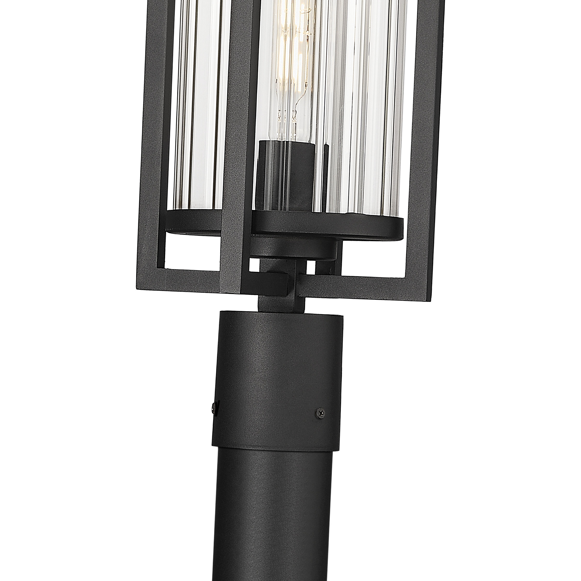 Aura 1 Light 99.5 inch Black Outdoor Post Mounted Fixture in G9