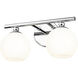 Neoma 2 Light 13.5 inch Chrome Vanity Wall Light