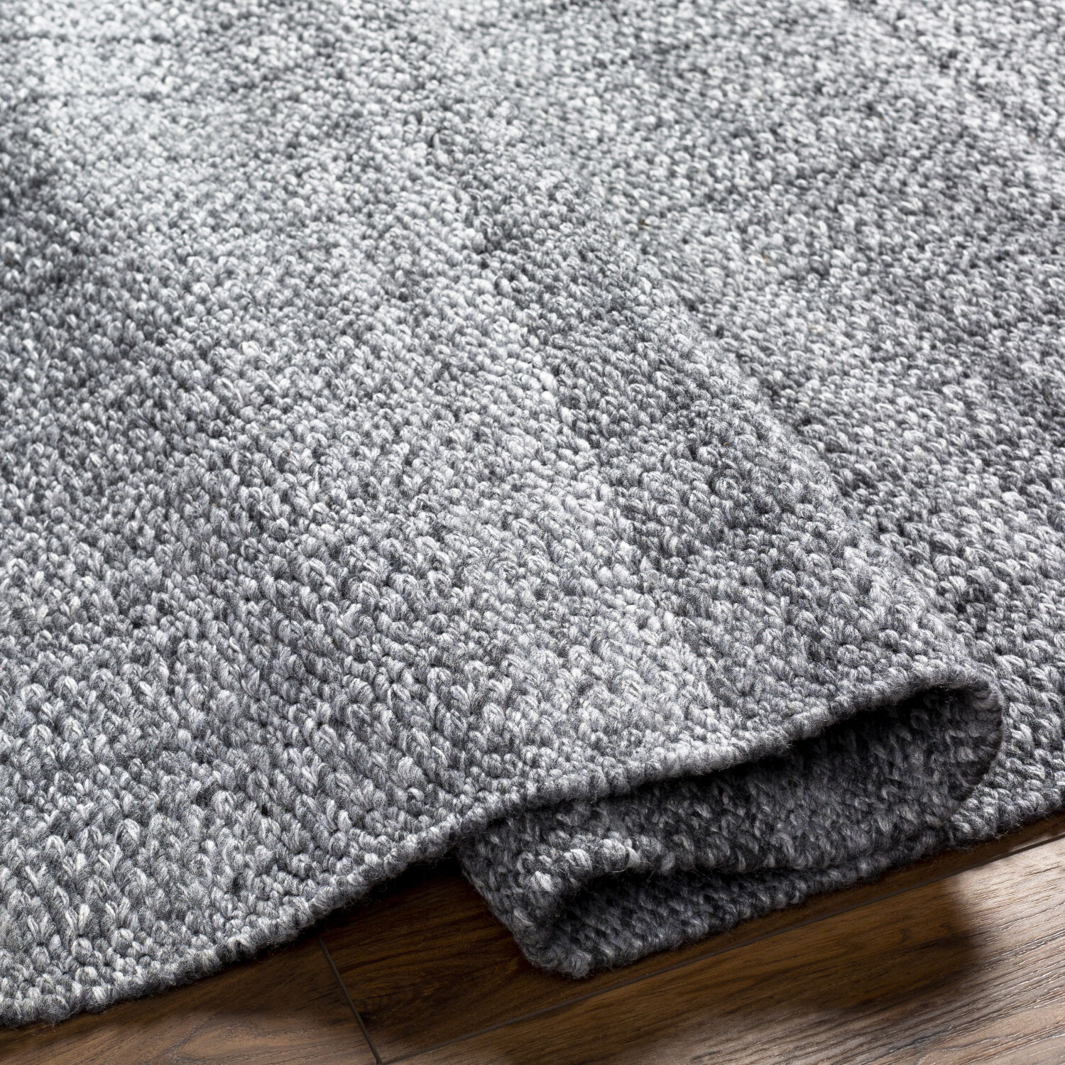 Clover 90 X 60 inch Black Rug, Rectangle