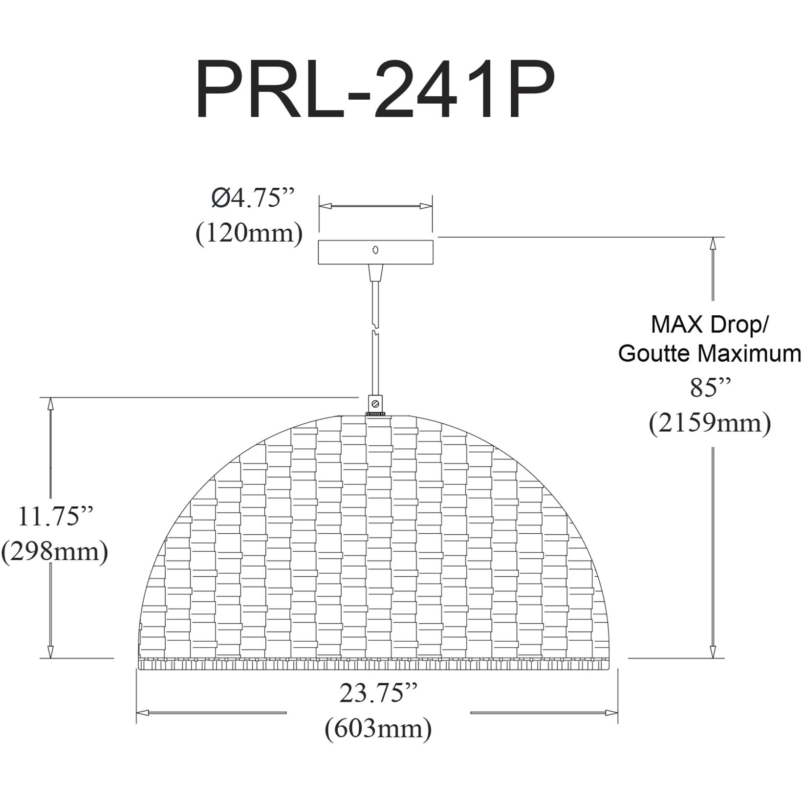 Pourel 3 Light 23.75 inch Natural Pendant Ceiling Light