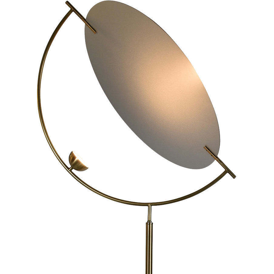 Artisan Collection/ COMO Series 59.75 inch 4 watt Antique Brass Floor Lamp Portable Light