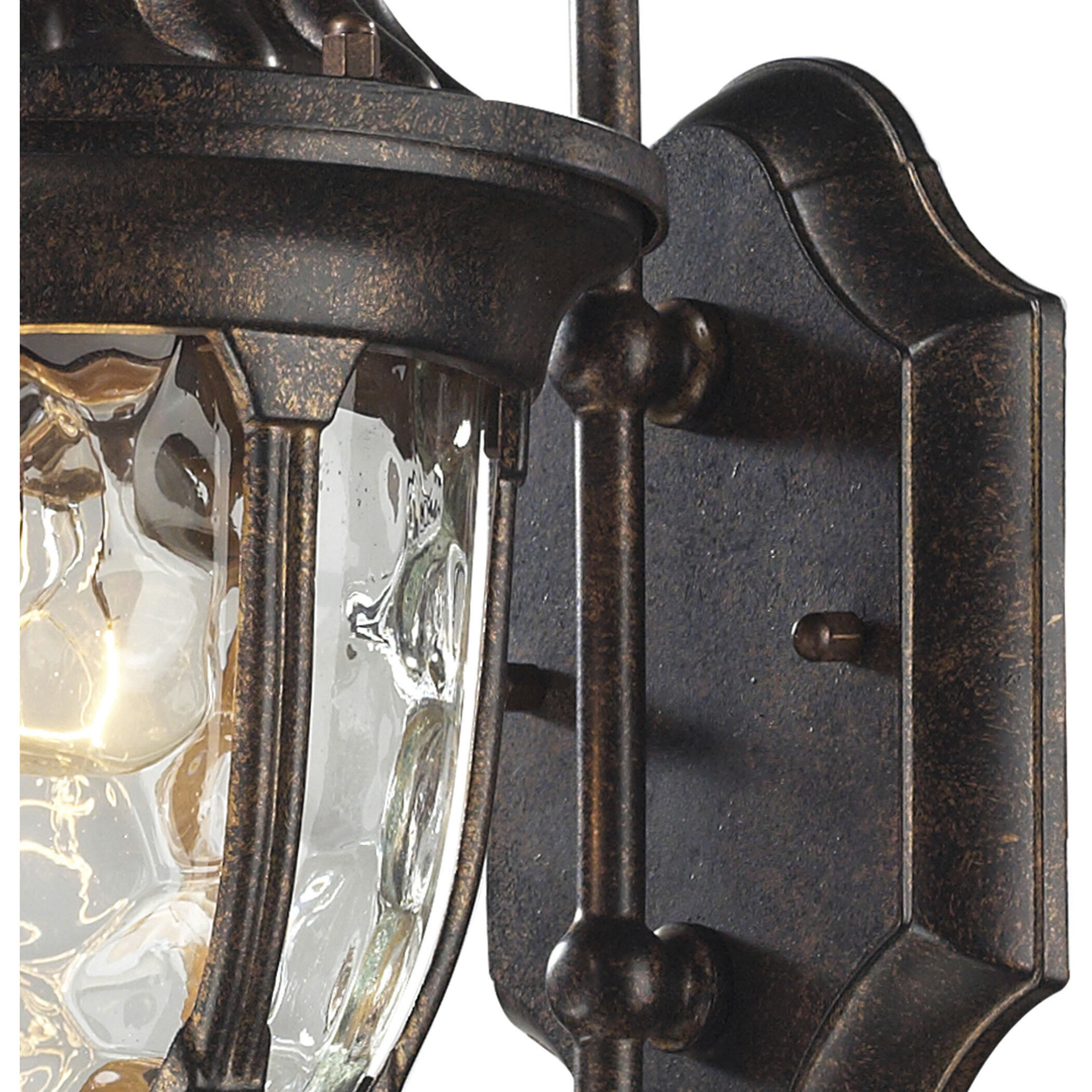 Glendale 1 Light 14 inch Regal Bronze Outdoor Wall Sconce
