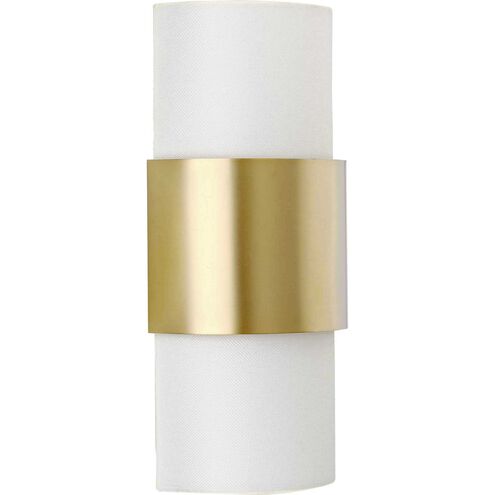 Silva 2 Light 7.87 inch Brushed Bronze Wall Sconce Wall Light, Design Series