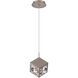 Ice Cube 1 Light 7.88 inch Brushed Nickel Mini-Pendant Ceiling Light