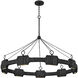 Lisa McDennon Raffi LED 48 inch Carbon Black Chandelier Ceiling Light