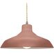 Radiance LED 15.5 inch Canyon Clay and Antique Brass Pendant Ceiling Light