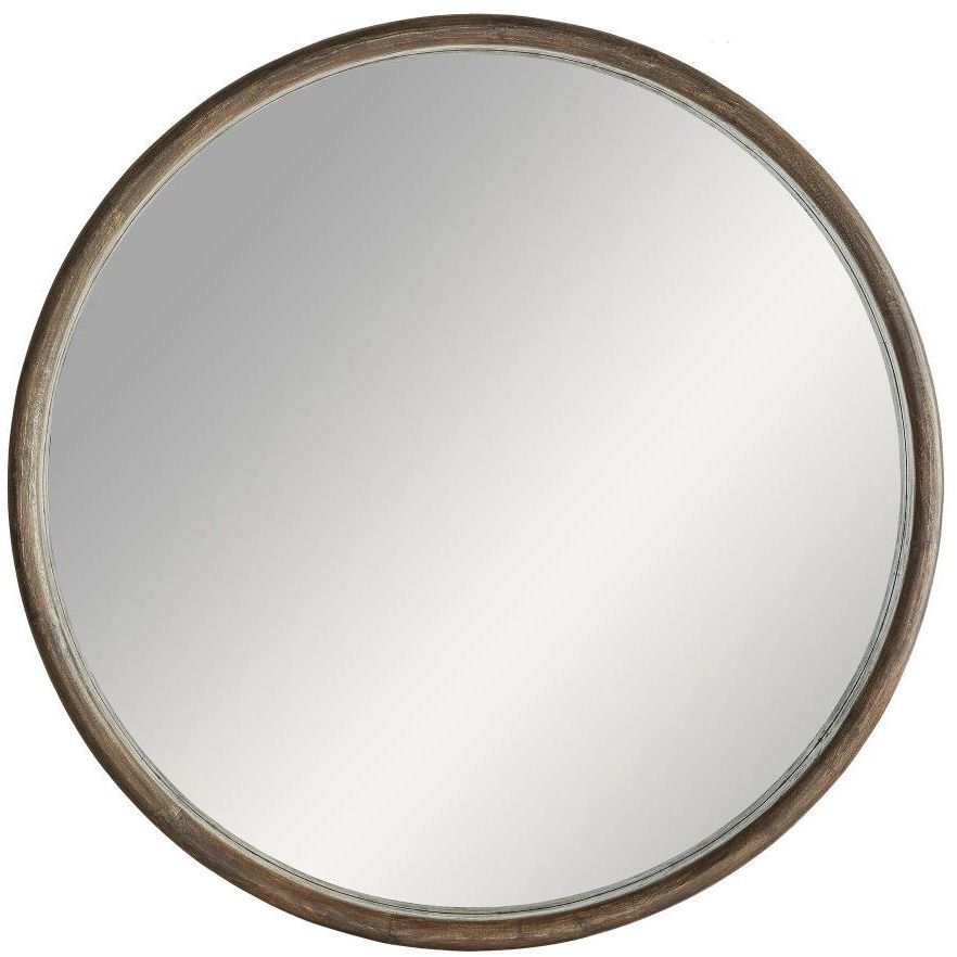 Lesley 72 inch Light Walnut Mirror