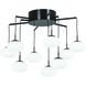 George's Web LED 19.75 inch Bronze W/Gold Dust Chandelier Ceiling Light